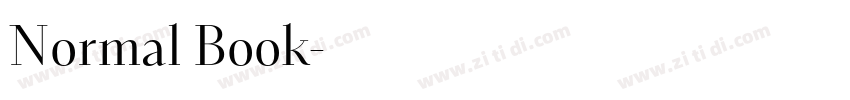 Normal Book字体转换